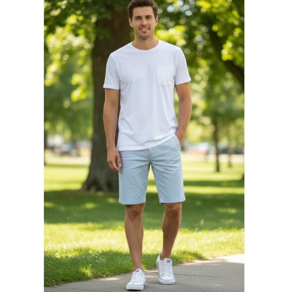 NWT American Eagle Classic 10” Shorts Light Blue